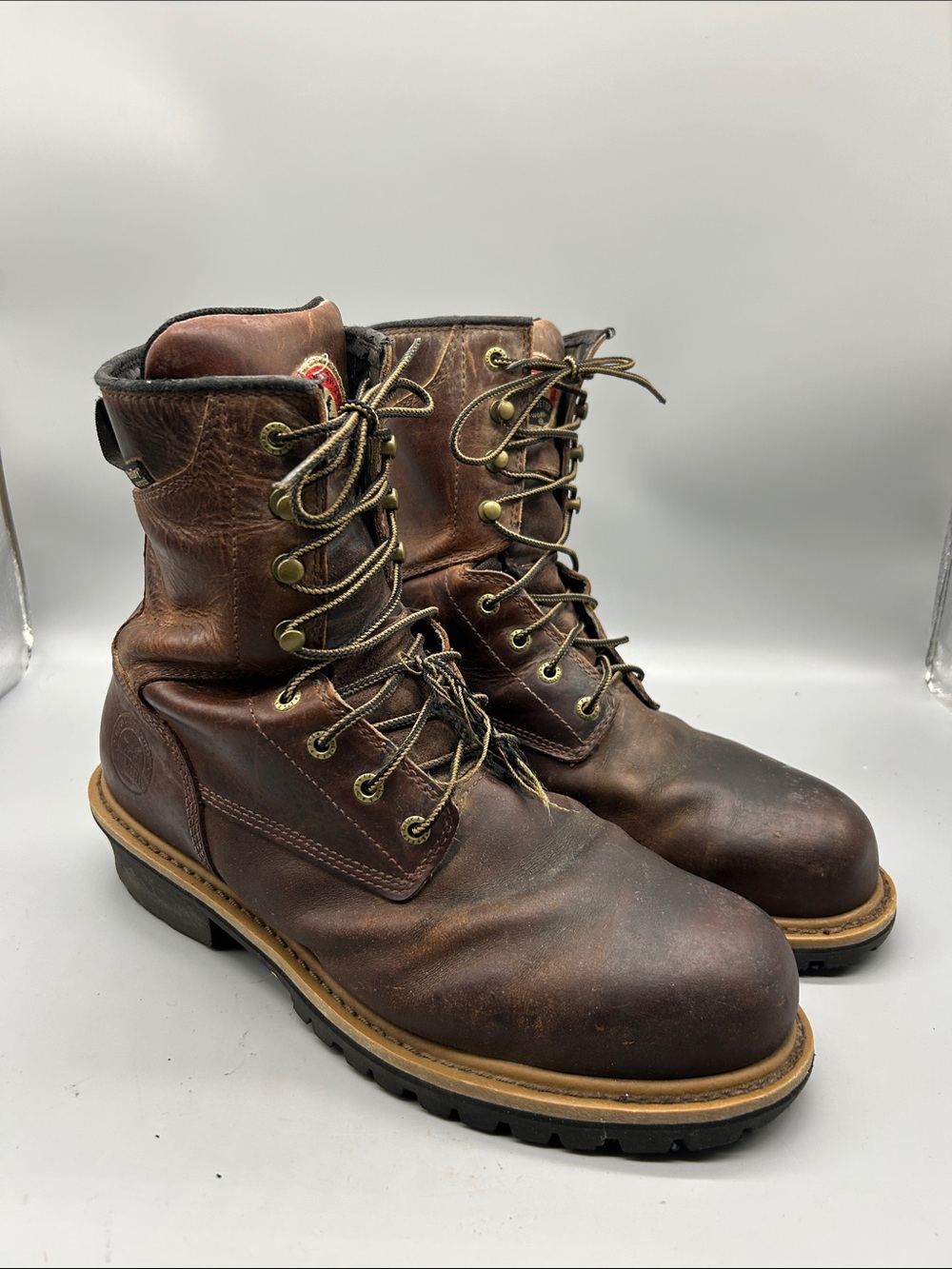Red Wing Irish Setter Steel Toe Boots 8" Ultra Dry Waterproof Men's Size 10.5